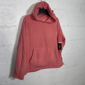 Bass Outdoor Women's Quarter-Zip Long-Sleeve Hoodie Mauve Glow large $70